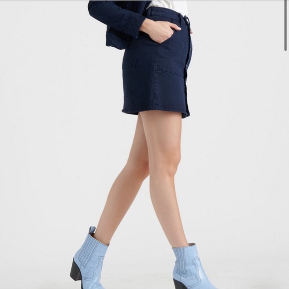 Lucky Brand Utility Mini Skirt Size 4/27 - Picture 7 of 7